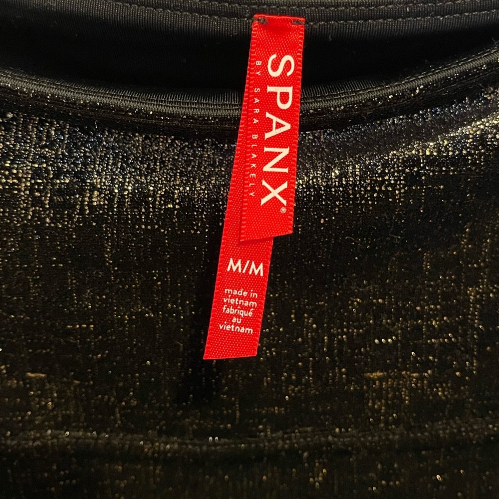 Sparkly Gold Spanx leggings, NWT, M